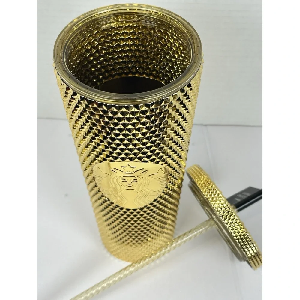 Starbucks Las Vegas Nevada Gold Studded Tumbler 24oz Venti Cold Cup New